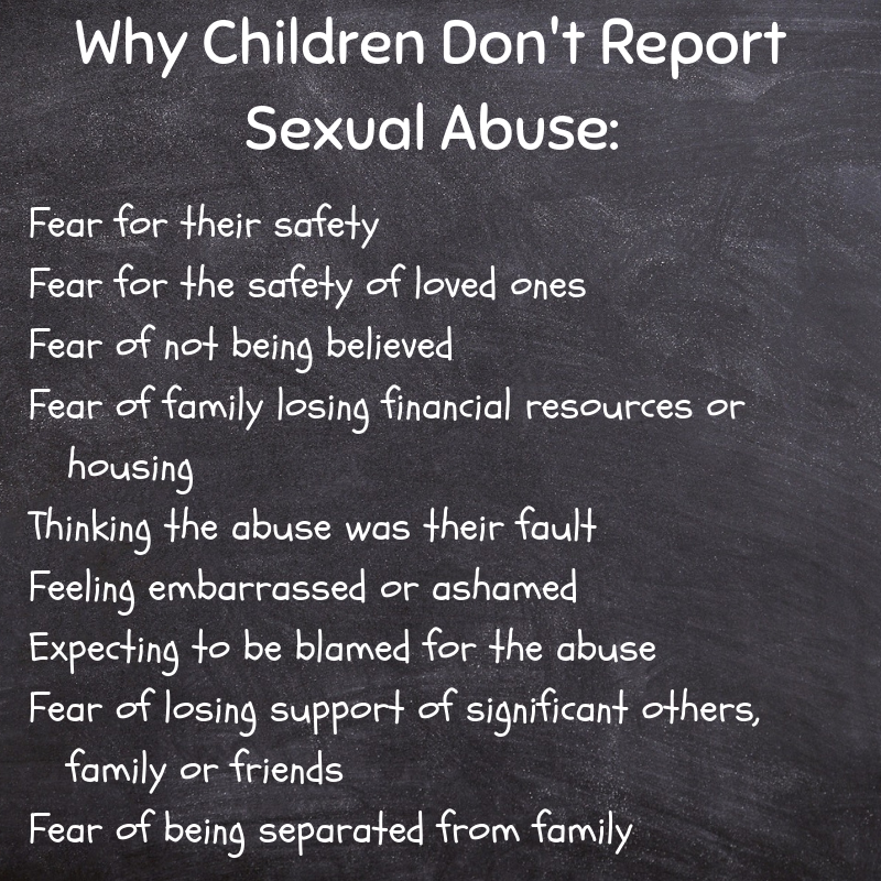 Why Children Don't Report Sexual Abuse